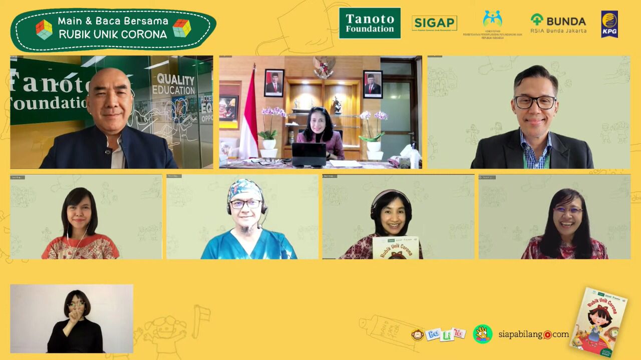KOLABORASI KEMEN PPPA, RSIA BUNDA, DAN TANOTO FOUNDATION LUNCURKAN BUKU CERITA ANAK SIGAP